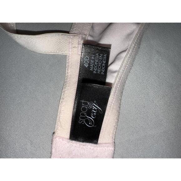 Smart & Sexy Pink and Black Lace Push-Up Bra 40D - Picture 3 of 9